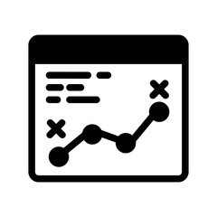 chart graph board glyph style