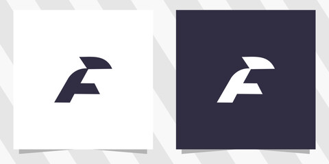 letter f logo design vector