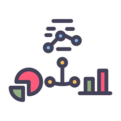 tree graph structure filled style