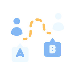 teamwork multiple choice flat style