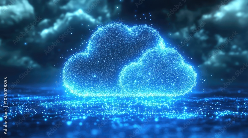 Poster tech startup utilizing cloud infrastructure for flexible app development