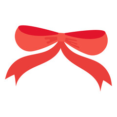 Ribbon bow clipart design on white background