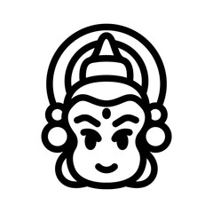 kathakali outline style