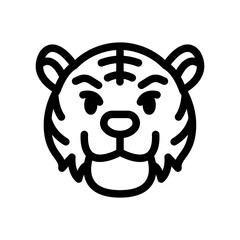 bengal tiger outline style