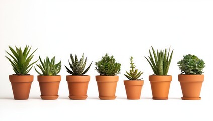 Succulent Collection in Terracotta Pots