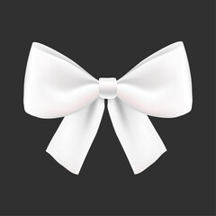 Ribbon bow clipart design illustration on a black background