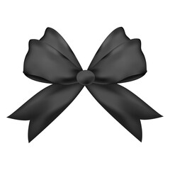 Ribbon bow clipart design illustration on a white background