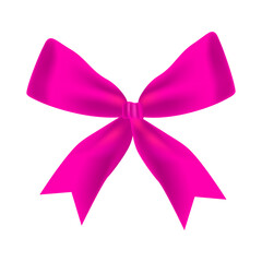 Ribbon bow clipart illustration isolated on the white