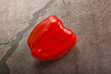 Red ripe Bulgarian bell pepper