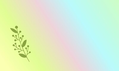 Abstract colorful pastel background with dynamic lines and decorative floral shadows.

