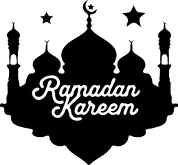 silhouette of mosque in blue mosque