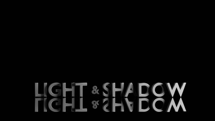 Fototapeta premium Light and shadow text of a clear glass floor (3D Rendering)