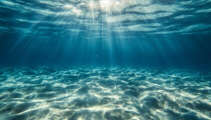 Sunlight Underwater Seabed