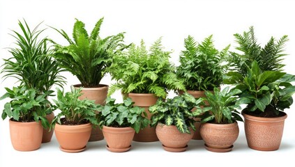 Fototapeta premium Beautiful Potted Plants Collection