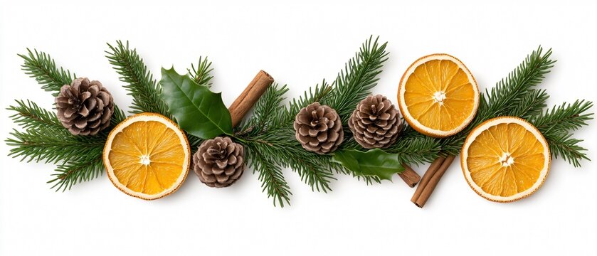 Rustic Christmas Garland: Natural Elements