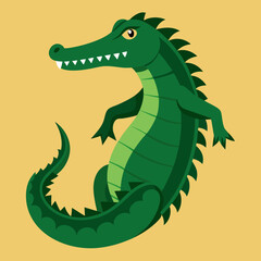 crocodile with a smile