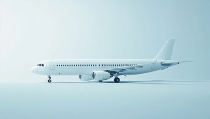 Elegant White Airplane