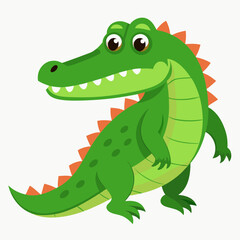 crocodile isolated on white