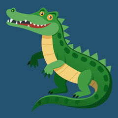 Fototapeta premium green dragon cartoon