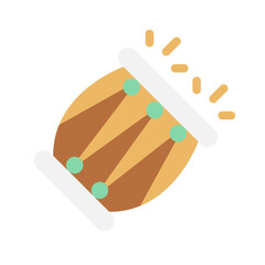 dholak drum flat style