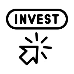 Fototapeta premium investment website outline style