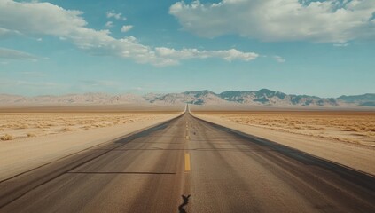 Naklejka premium Desert Highway Adventure