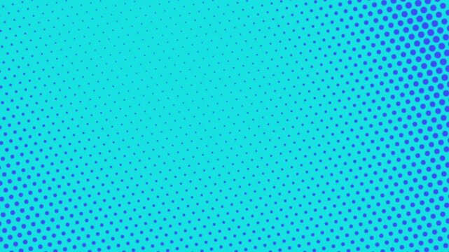 Animation Halftone Abstract background, Dot cartoon background, Halftone comic dot blue background 4K