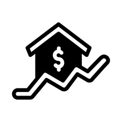 property growth investment glyph style