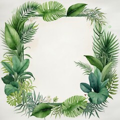 Fototapeta premium Tropical Oasis: A Collection of Exotic and Vibrant Illustrations
