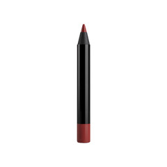Close-Up of a Red Lip Liner Pencil in Black Container Design