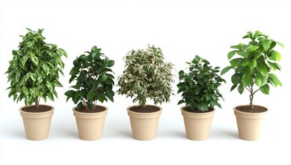 Fototapeta premium Potted Plants Arrangement