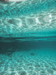 Crystal Clear, Turquoise, Water in a dreamy summer vacation in Rhodes, Greece