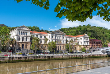 Main building of the University of Deusto in Bilbao, autonomous region of basque
