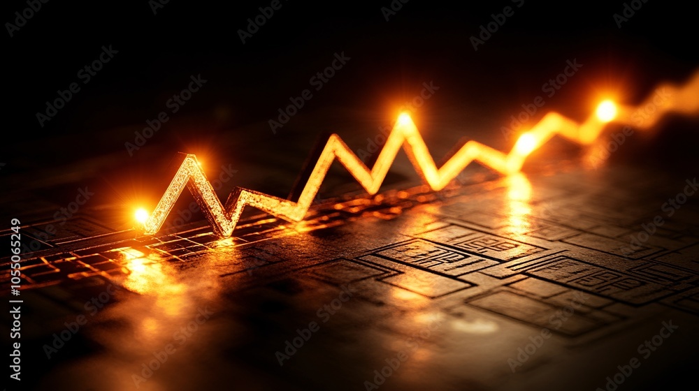 Poster graph showing price increase over time