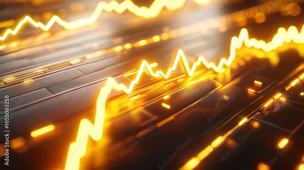 Poster close up graph showing price increase