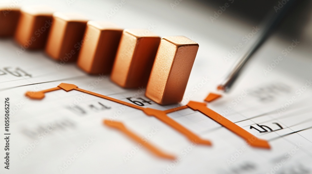 Poster close-up of graph showing price increase