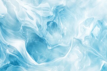 Obraz premium Abstract Blue and White Fluid Art