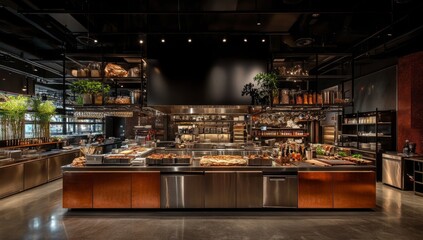 Modern Industrial Restaurant Design