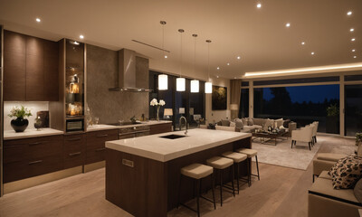 전원주택 럭셔리주방 풀펜션 고급형 주방인테리어