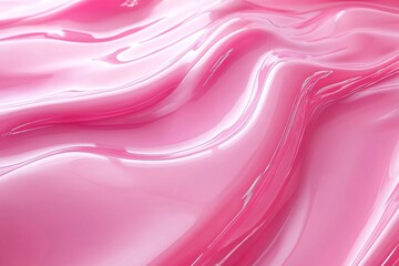 Obraz premium Abstract pink glossy wavy texture background.