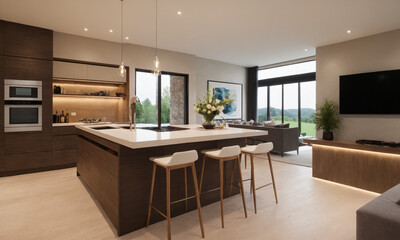 전원주택 럭셔리주방 풀펜션 고급형 주방인테리어