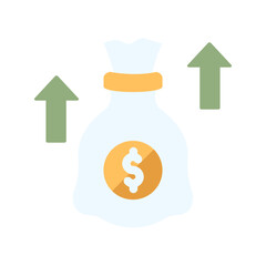 sack invesment flat style