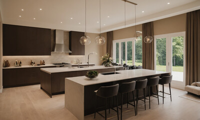 전원주택 럭셔리주방 풀펜션 고급형 주방인테리어