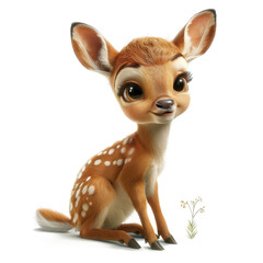 Cute Baby Deer with Big Eyes - Wildlife Photography