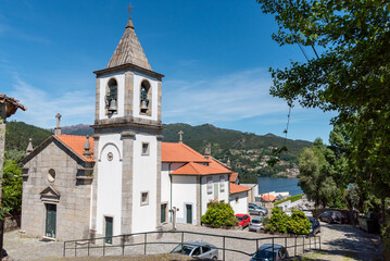 Little church in the village Rio Caldo near lake Cavado and the National Park Peneda Geres