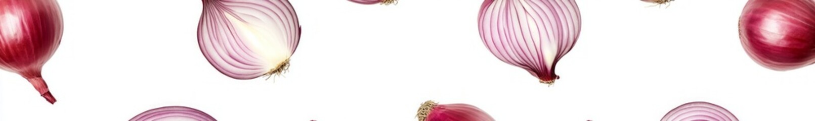 Close Up of Sliced Red Onions