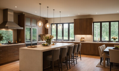 전원주택 럭셔리주방 풀펜션 고급형 주방인테리어