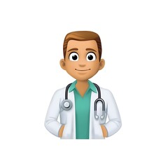 Fototapeta premium Doctor Cartoon Character
