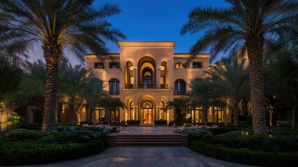 Fototapeta premium Exquisite Luxury Villa Resort with Sweeping Landscapes