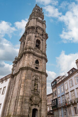 Fototapeta premium The clerics tower of the same namened church in the center of Porto
